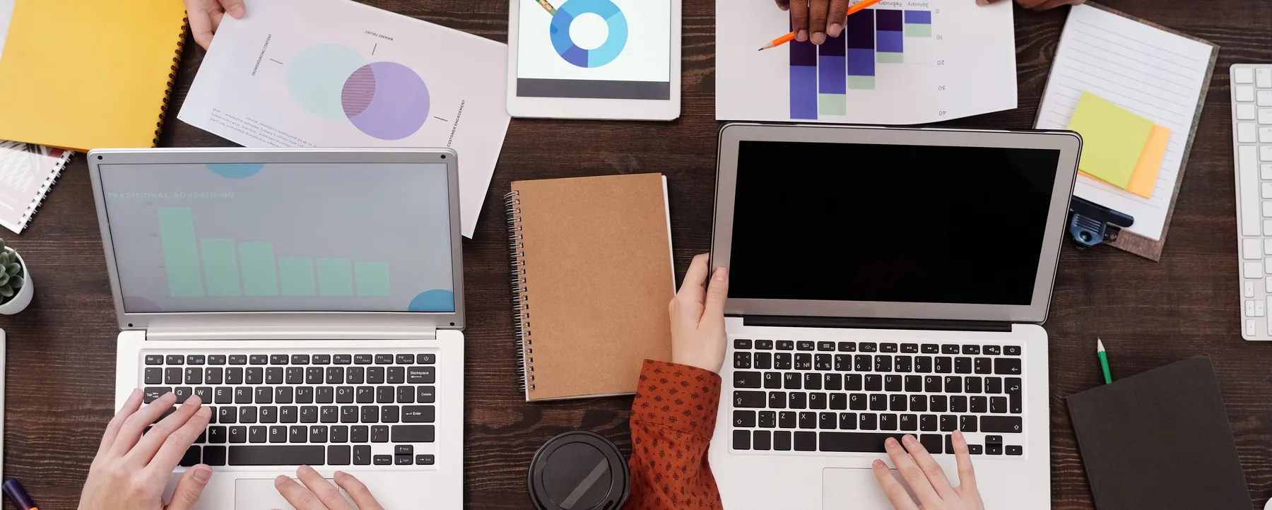 Dynamics 365 consultants in a client meeting